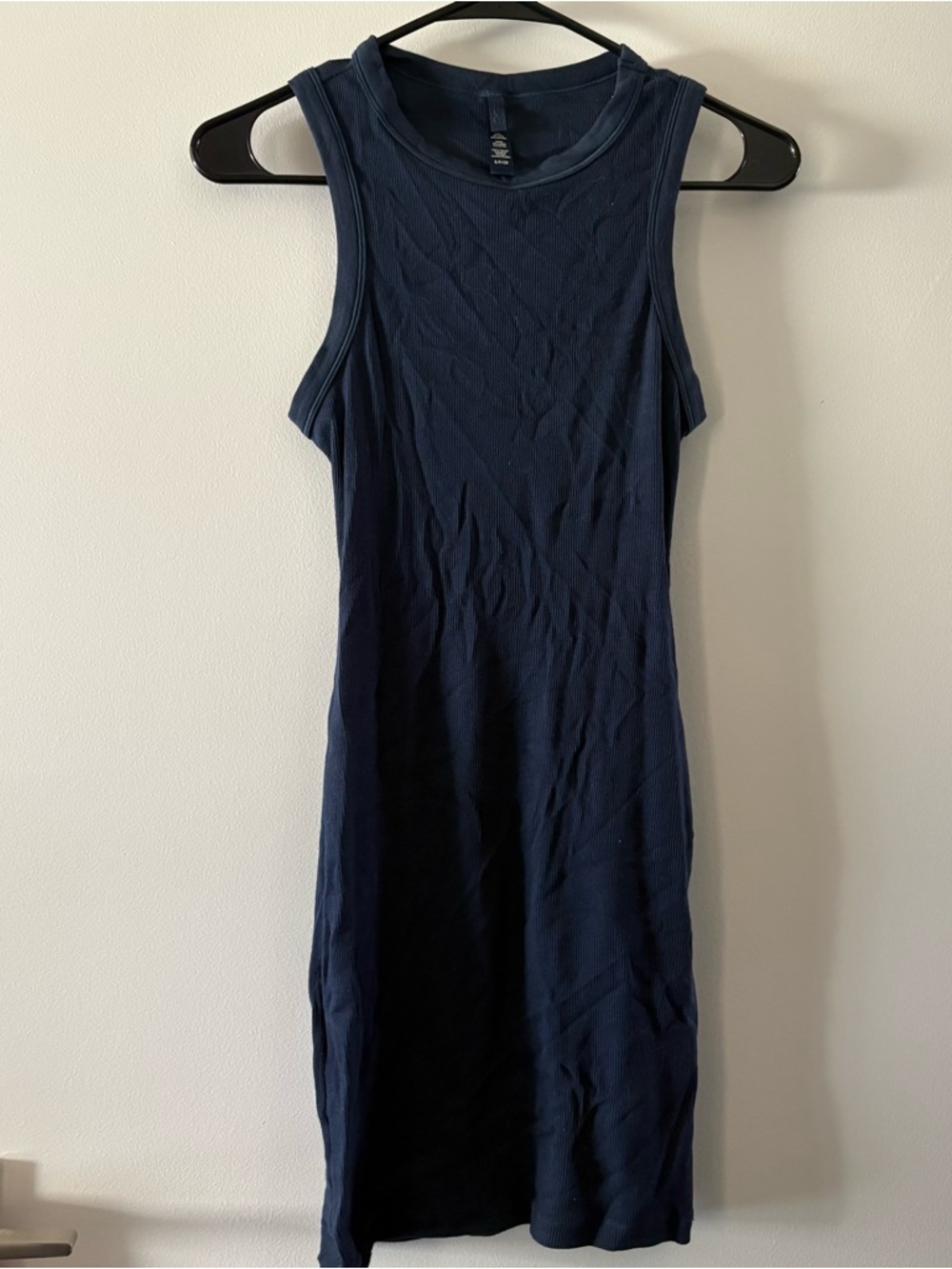 SKIMS Navy Sleeveless Ribbed Dress - Picture 3 of 6